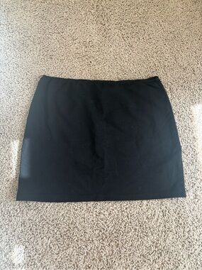 Edikted Black Low Rise Mini Skirt